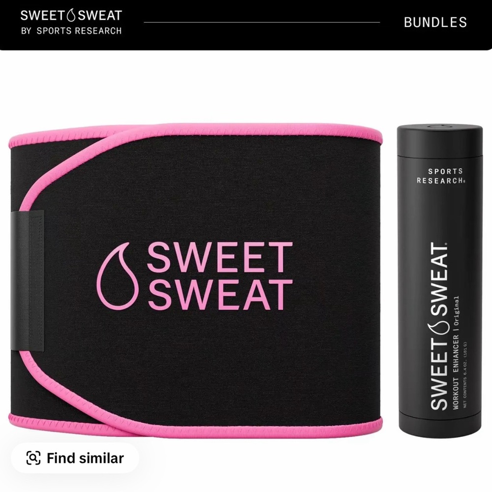 Sweet Sweat Gel (6.4oz) + Waist
Trimmer (XL) Bundle
